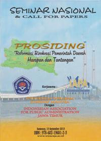 Image of Prosiding Reformasi Birokrasi Pemerintah Daerah Harapan dan Tantangan