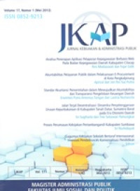 Image of JKAP: Jurnal Kebiakan & Administrasi Publik