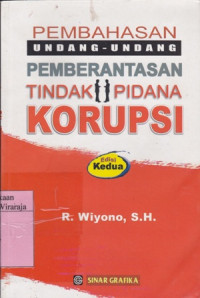 Image of Pembahasan Undang Undang Pemberantasan Tindak Pidana Korupsi