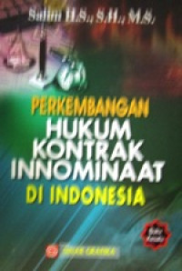 Image of Perkembangan Hukum Kontrak Innominaat Di Indonesia : Buku : 1