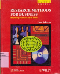 Image of Metodologi Penelitian Untuk Bisnis. Buku 2
