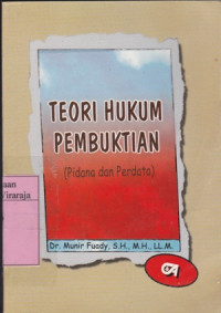 Image of Teori hukum dan Pembuktian (Pidana dan Perdata)
