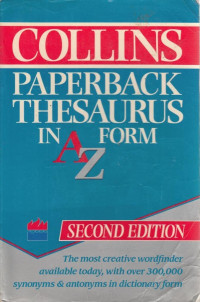 Image of Collins Paperback Thesaurus: In A to Z Form