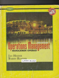 Image of Operations Management: Jil. 1