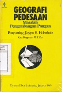 Image of Geografi Pedesaan : Masalah Pengembangan Pangan