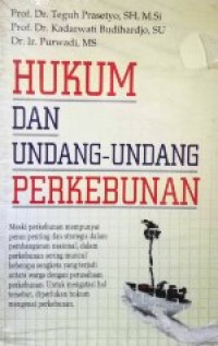 Image of Hukum dan Undang-Undang Perkebunan