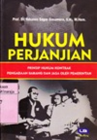 Image of Hukum Perjanjian : Prinsip Hukum Kontrak Pengadaan Barang dan Jasa Oleh Pemerintah