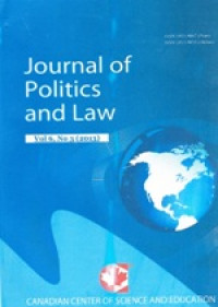 Image of Journal of Politics and Law