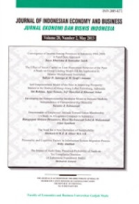 Image of Jornal of Indonesian Economy & Business