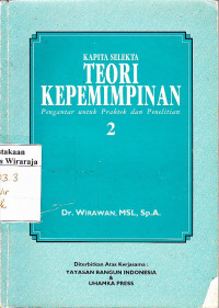 Image of Kapita Selekta Teori Kempemimpinan: Jil. 2