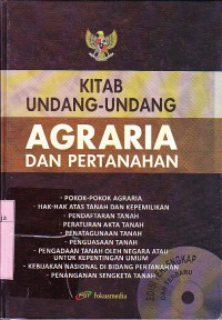 Image of Kitab Undang Undang Agraria dan Pertanahan