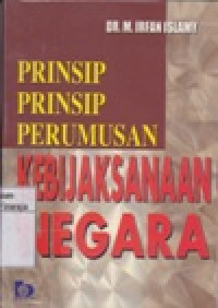 Image of Prinsip - Prinsip Perumusan Kebijaksanaan Negara