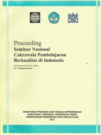 Image of Proceeding Seminar Nasional Cakrawala Pembelajaran Berkualitas di Indonesia
